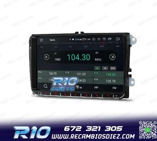 RADIO GPS ANDROID 12 PARA VOLKSWAGEN VW SKODA SEAT