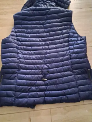 Chaleco plumifero niña azul Talla M