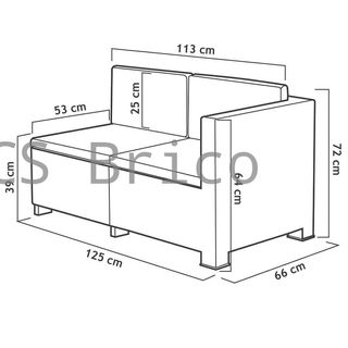 Muebles Jardín Oasis Grafito