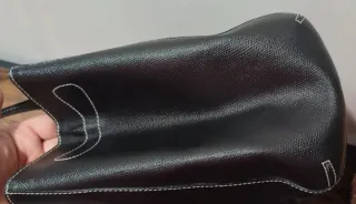 Borsa a mano Navyboot in pelle nera