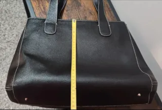 Borsa a mano Navyboot in pelle nera