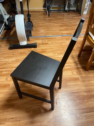 4 Sillas Stefan Ikea Madera Negra