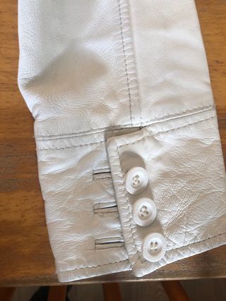 Giubbotto biker in pelle ovina naturale