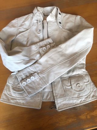 Giubbotto biker in pelle ovina naturale