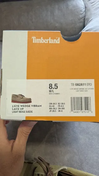 Timberland 3 Eye Wedge Vibram Beige Suede