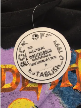 Maglietta Crop Top Megadeth Donna