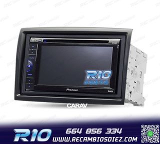 MARCO NEGRO RADIO 2-DIN PARA CITROEN JUMPER PEUGEOT BOXER FI