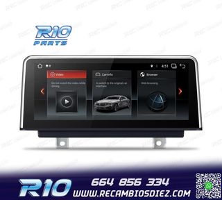 RADIO GPS ANDROID 14 BMW SERIE 3 SERIE 4 10,25"