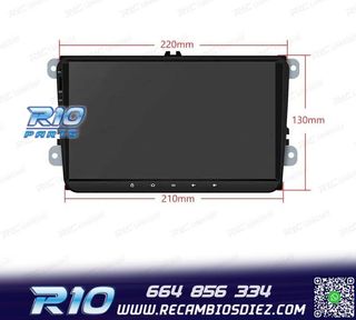 RADIO GPS ANDROID 14 PARA VOLKSWAGEN VW SEAT SKODA LCD TACTI