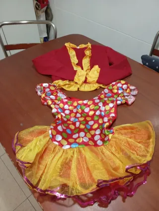 Disfraz Payasa Niña Talla 4