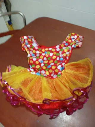 Disfraz Payasa Niña Talla 4