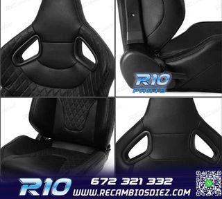 ASIENTO BAQUET UNIVERSAL CUERO NEGRO ESTILO SPORTSTER