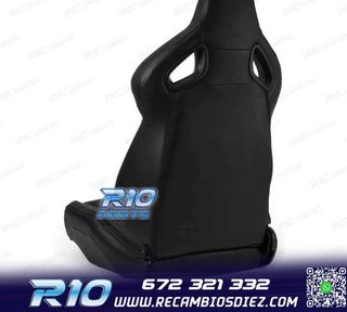 ASIENTO BAQUET UNIVERSAL CUERO NEGRO ESTILO SPORTSTER