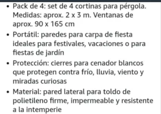 4 Paredes Carpa Impermeables 3x3