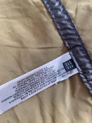 Gabardina Massimo Dutti con chaleco taglia M