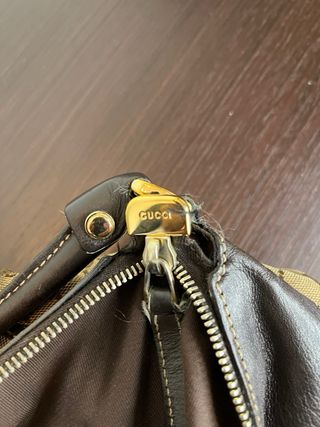 Borsa Gucci Tela Beige/Marrone