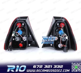 PILOTOS BMW E46 COMPACT 98-05 ROJO AHUMADO