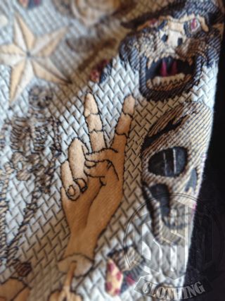 Giacca bomber fantasia tattoo