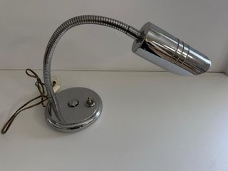 Flexo de mesa vintage metal plateado