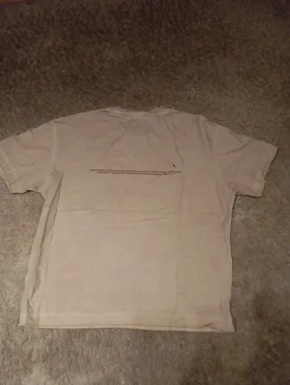 T-shirt beige a manica corta