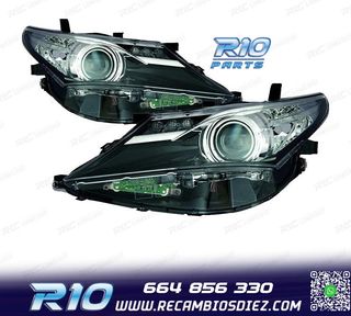 FAROS PARA TOYOTA AURIS 13-15 FONDO NEGRO LED