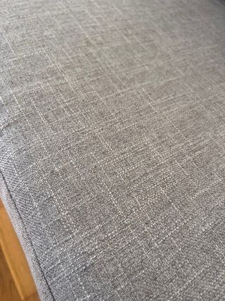 Sofá 4 plazas gris hecho a medida.