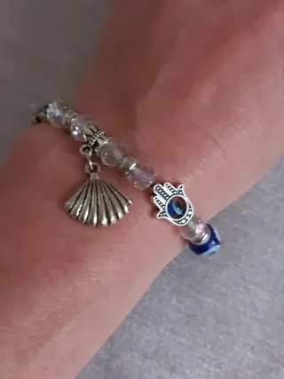 Pulsera Ojo Turco y Mano de Fátima
