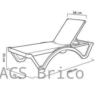 Tumbona Mykonos Azul Claro