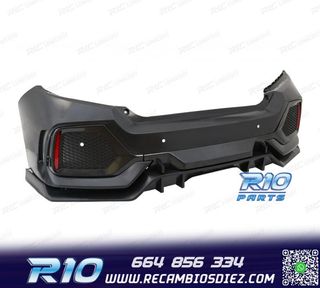 PARAGOLPES TRASERO HONDA CIVIC 16- LOOK TYPE R