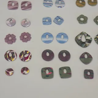 Pendientes arcilla polimérica para montar