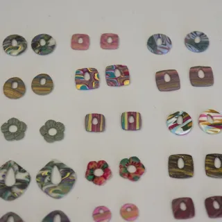 Pendientes arcilla polimérica para montar