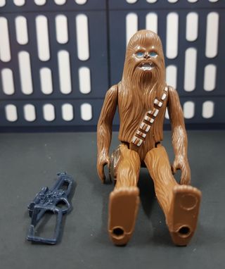 Star Wars Chewbacca PBP y arma Made in Spain 1977