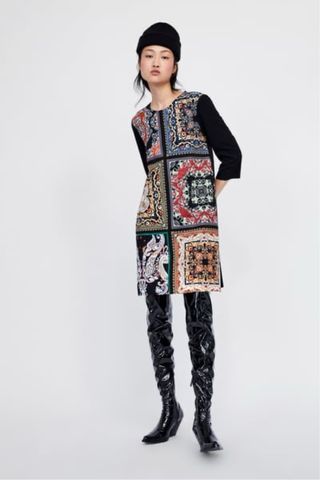 Vestido Zara Negro Talla XL