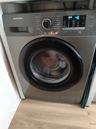 Lavadora Samsung 9 Kg Gris Modelo A WW90TA046AX