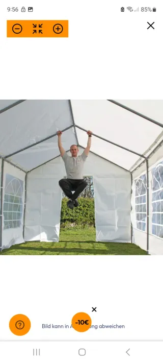 Carpa 4x6  fiestas y eventos. Marca Alemana. 1 uso