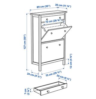 Zapatero Ikea Hemnes Blanco, en muy buen estado