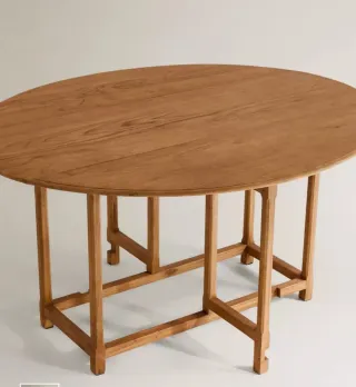 Mesa plegable madera maciza Zara Home