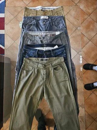 Set 5 pantaloni lunghi uomo tg IT48 firme diverse