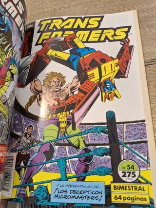 Transformers, comic retapado. Números del 51 al 54