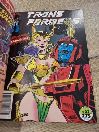 Transformers, comic retapado. Números del 51 al 54