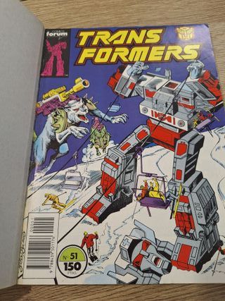 Transformers, comic retapado. Números del 51 al 54