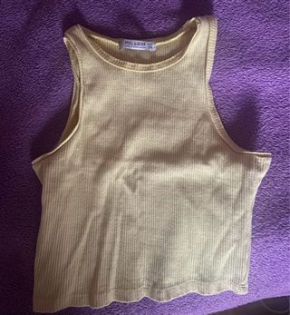 Top amarillo Pull&Bear
