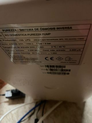 Equipo Osmosis Inversa Purezza