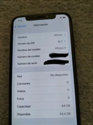 iPhone X 64 GB Negro