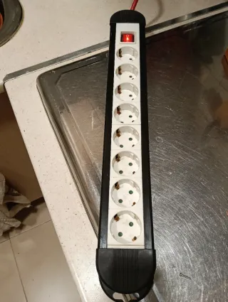 Regleta alargador 5 enchufes con interruptor