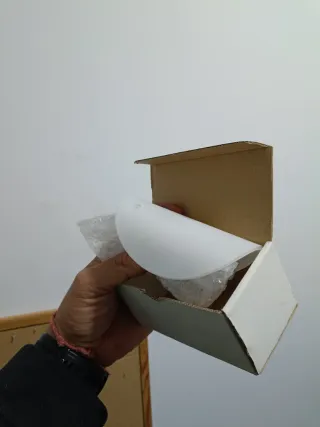 Lámpara de techo negra y blanca