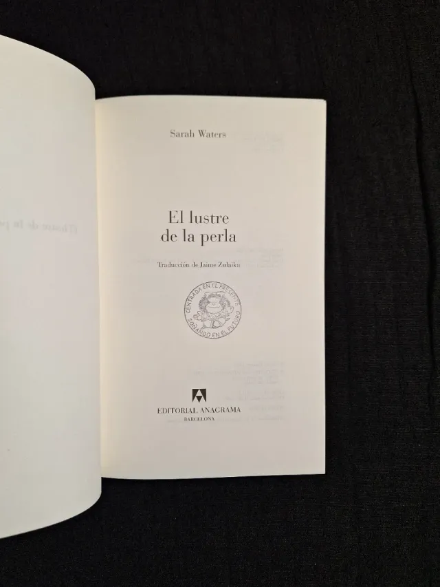 Sarah Waters. El lustre de la perla