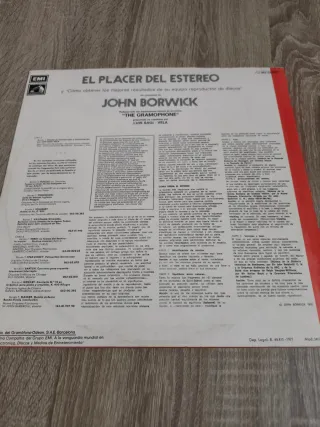 Vinilo El Placer del Estéreo - John Borwick