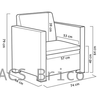 Muebles Jardín Belice Grafito