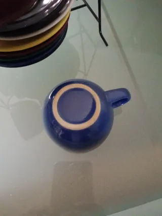 Juego 6 Tazas Café Porcelana